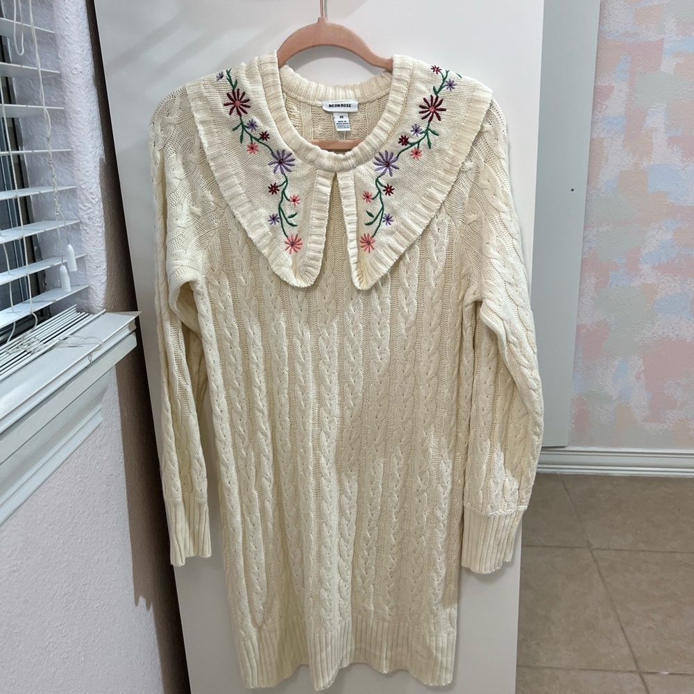 Neon Rose XS sweater dress